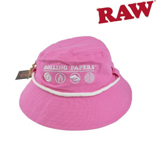 Rolling Papers x RAW Smokerman's Hat - Pink