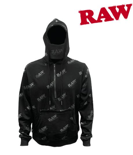 RAWlers Hoodie - Black on Black - L