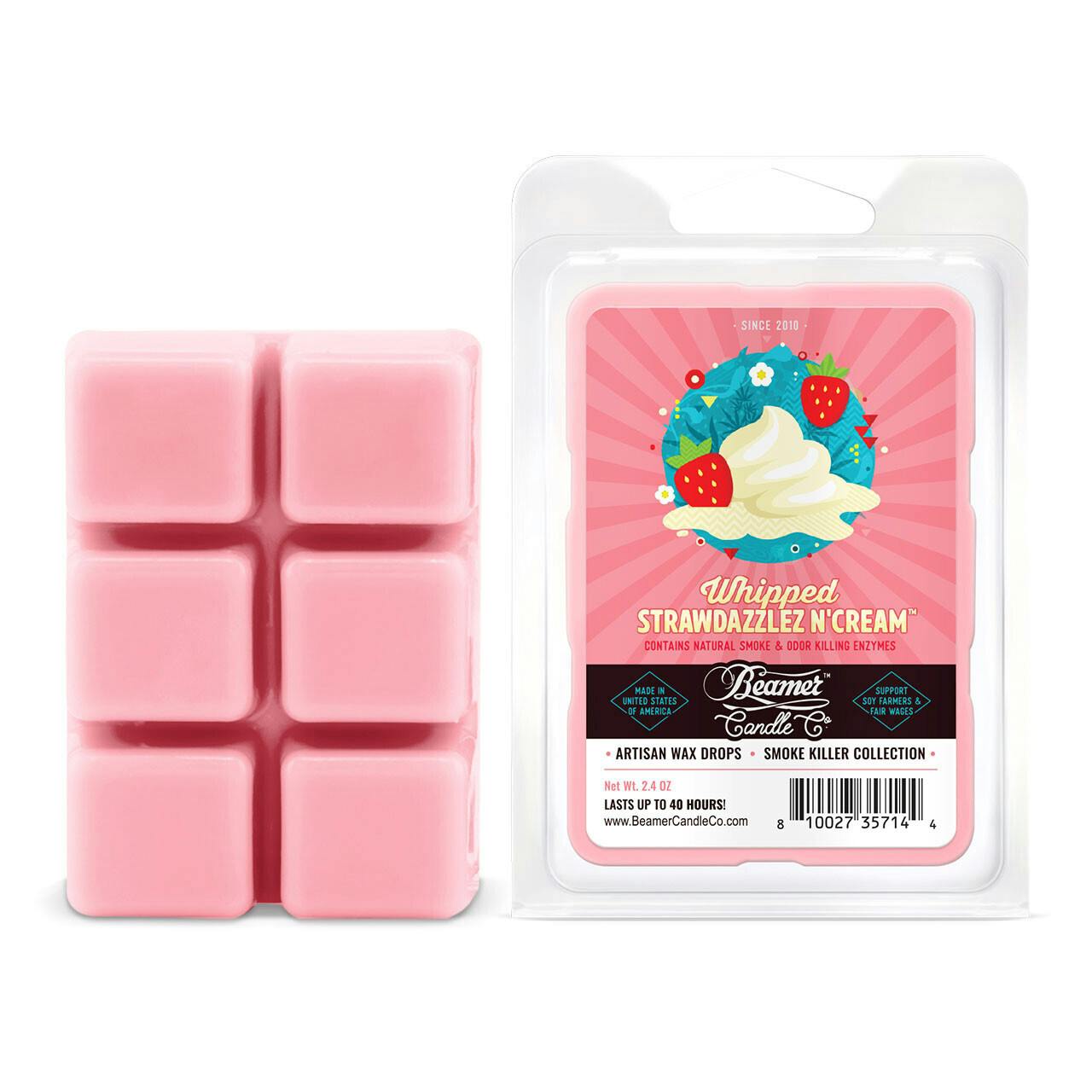 Beamer Wax Drops (2.4oz.) - Strawdazzles & Cream