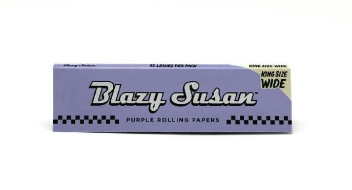 Blazy Susan - King Size (Wide) Purple Rolling Papers