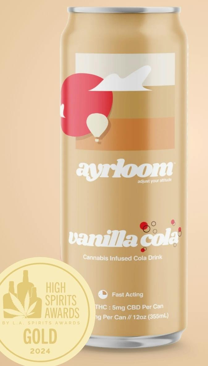 Ayrloom AU - Beverage 12oz (10THC:5CBD) - Single - Vanilla Cola
