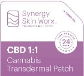 Synergy Skin Worx: Transdermal Patch | CBD 1:1 | 20mg CBD : 20mg THC | 4pk