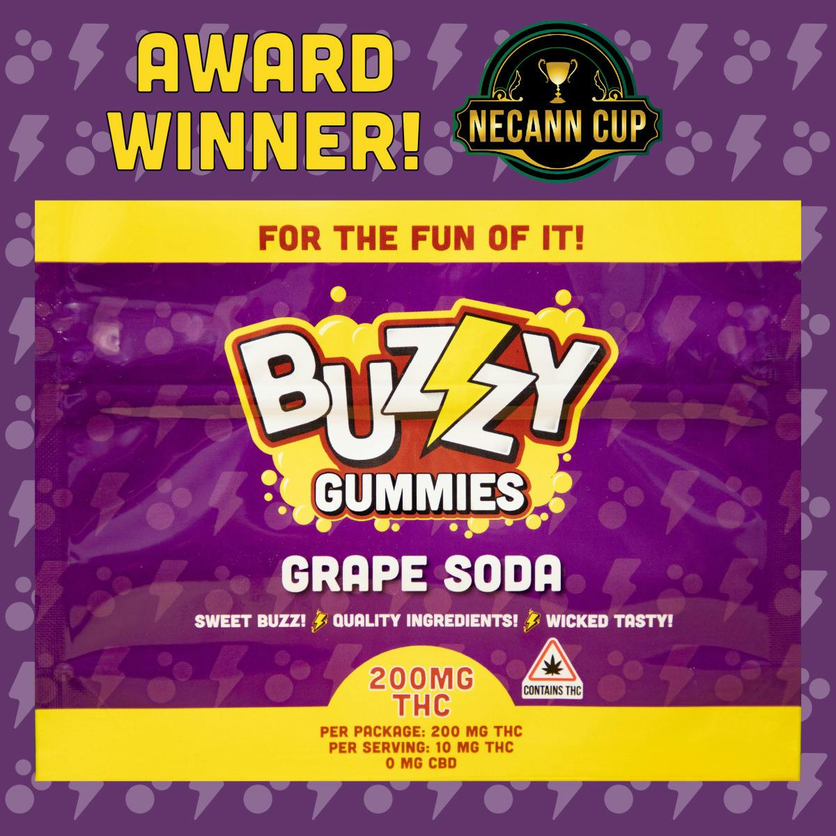 BZZY - Grape Soda - Distillate Gummies