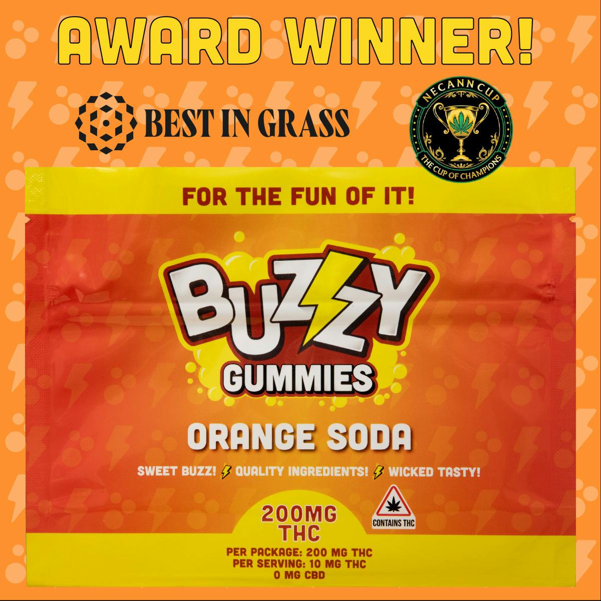 BZZY - Orange Soda - Distillate Gummies