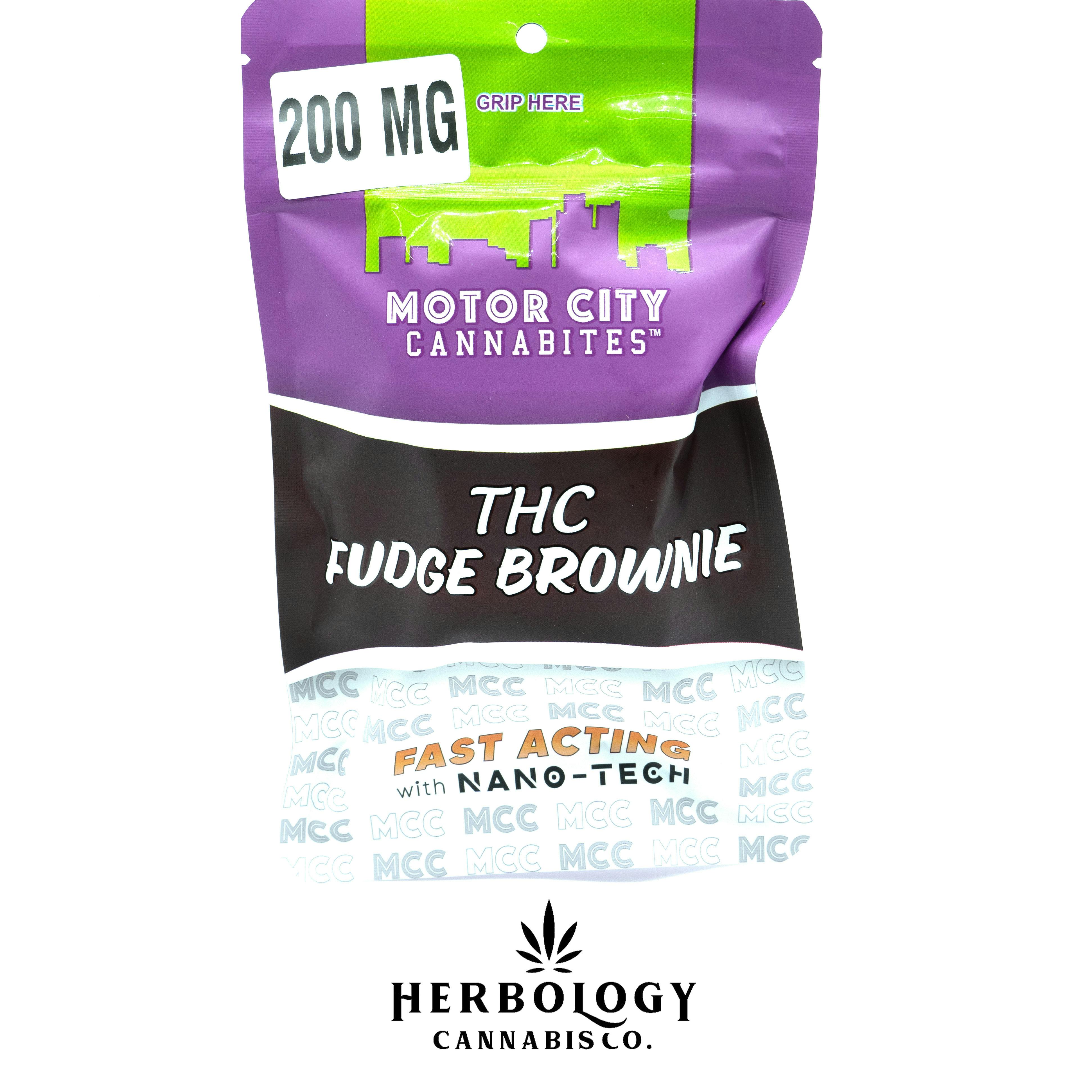 Motorcity Cannabites | Brownie | Fudge | 200mg cannabis product