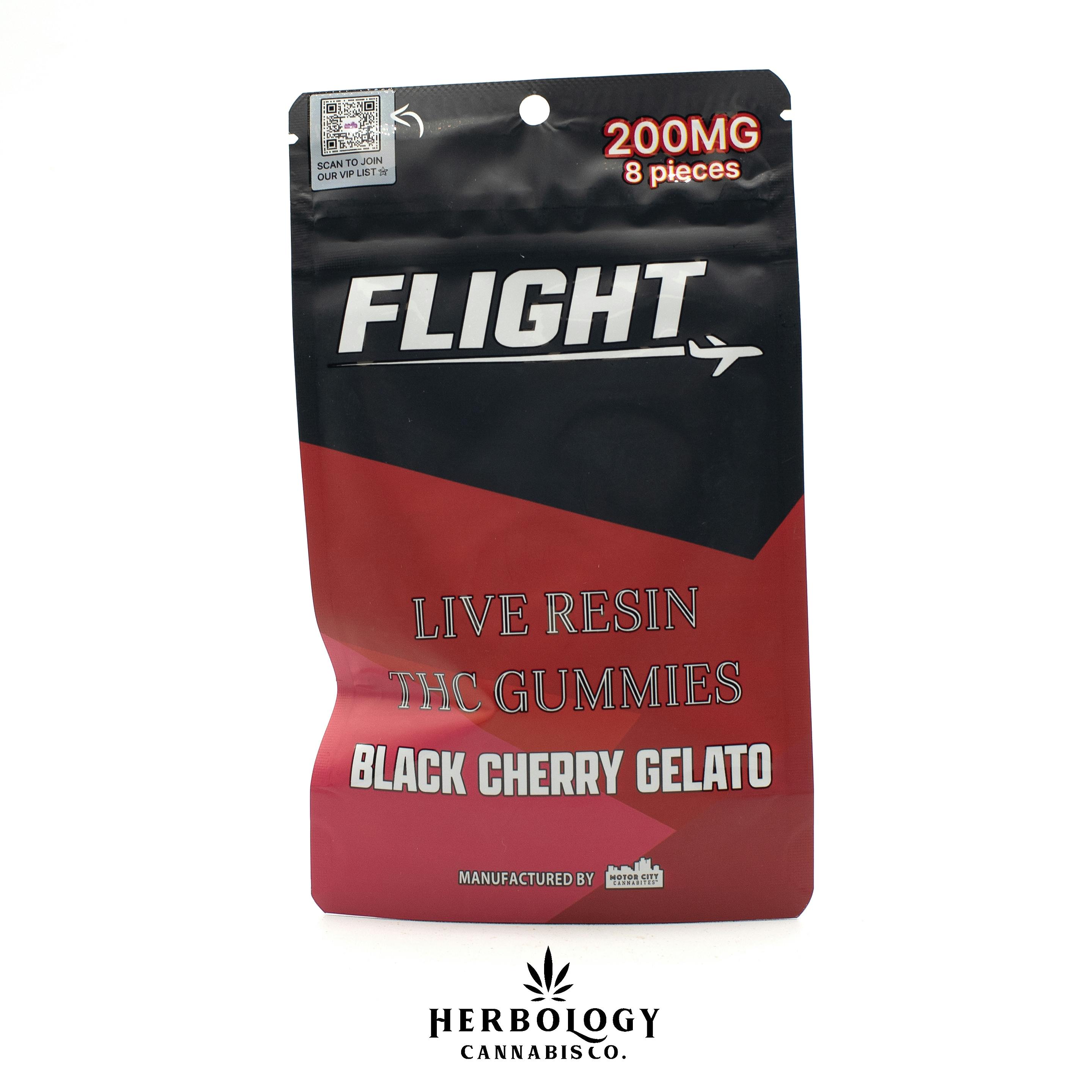 Flight | Live Resin Gummy | Black Cherry | 200mg