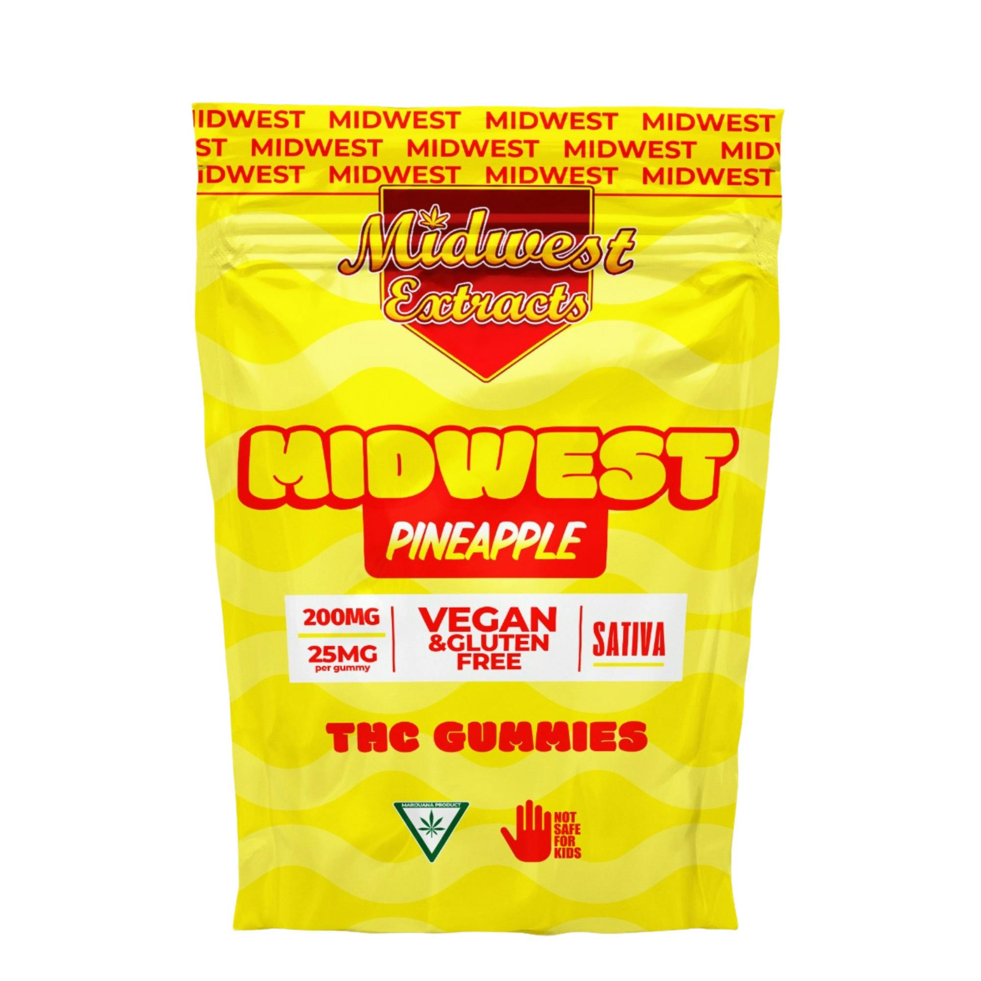 Midwest Extracts | Gummy | Pineapple | 200mg