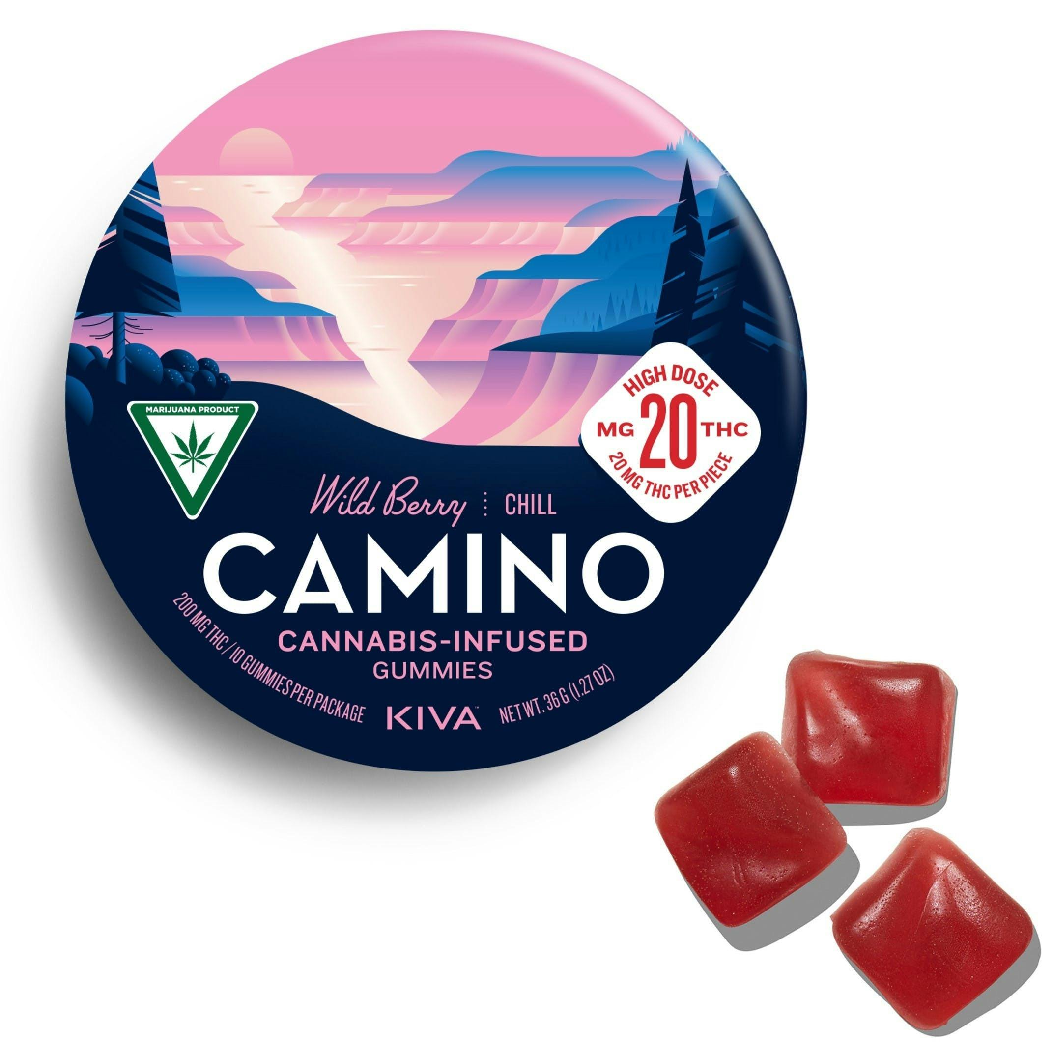 Camino Chews | Fruit Chew | Boysenberry | 2:1 THC:CBN 200mg cannabis product
