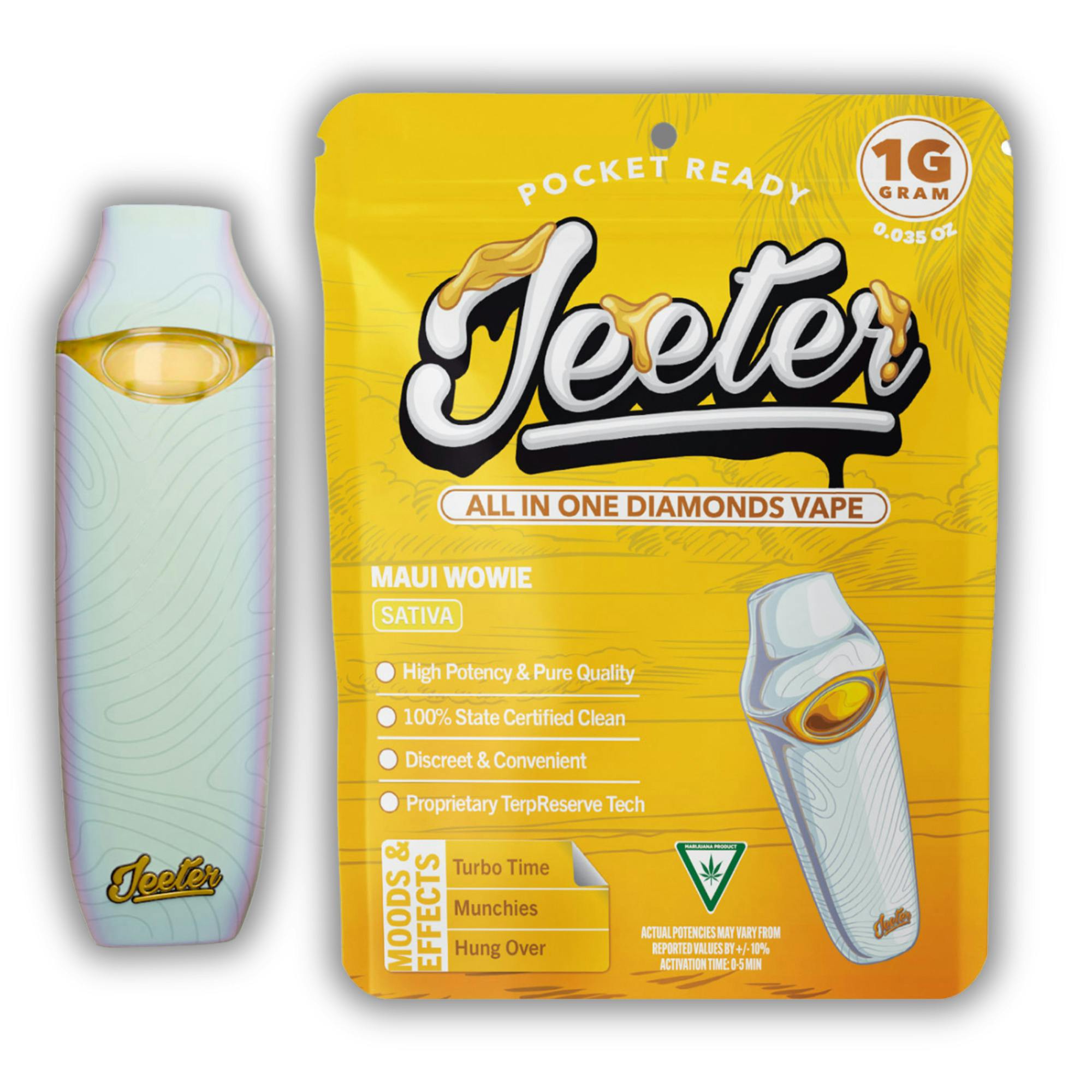 Jeeter | Liquid Diamond All-In-One Disposable | Maui Wowie | 1g