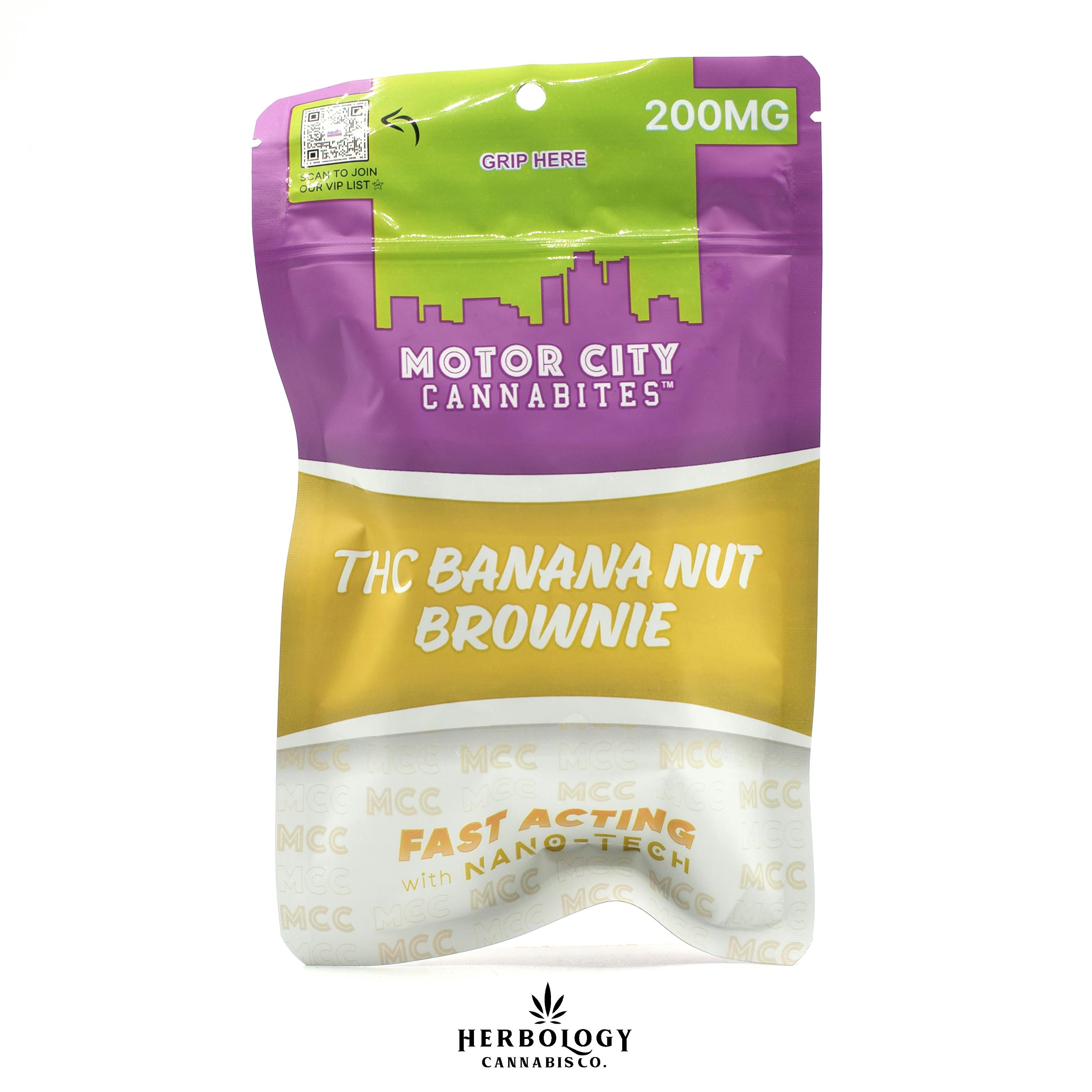 Motorcity Cannabites | Brownie | Banana Nut | 200mg cannabis product