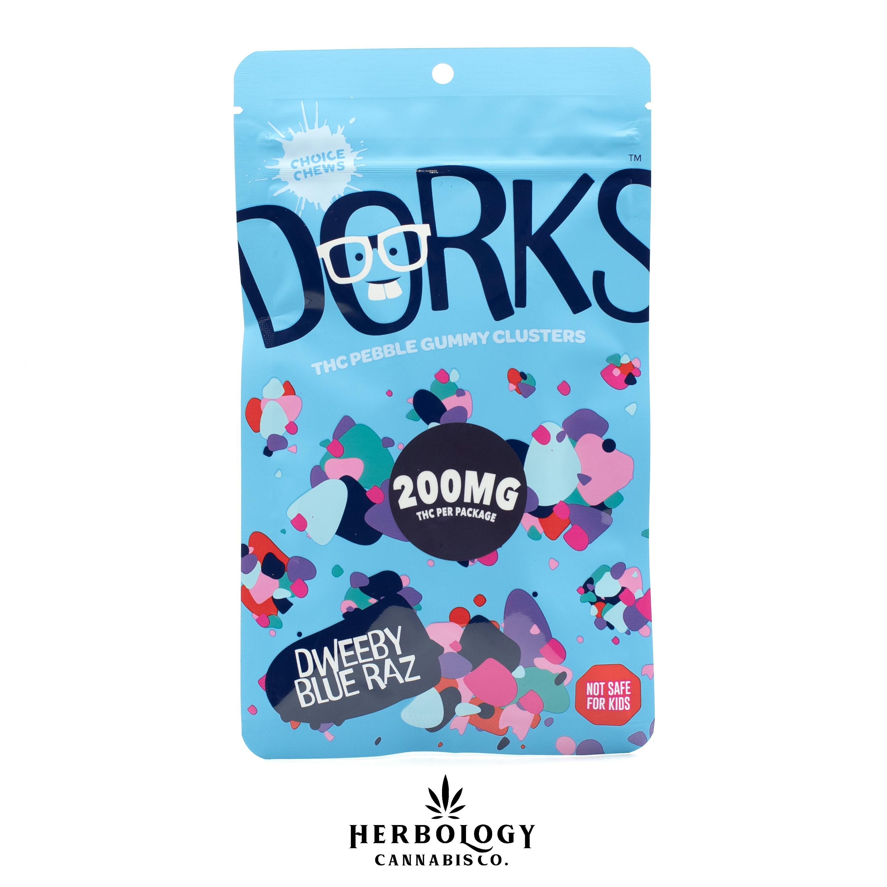 Choice Chews | Dorks Nerd Clusters | Dweeby Blue Raz | 200mg