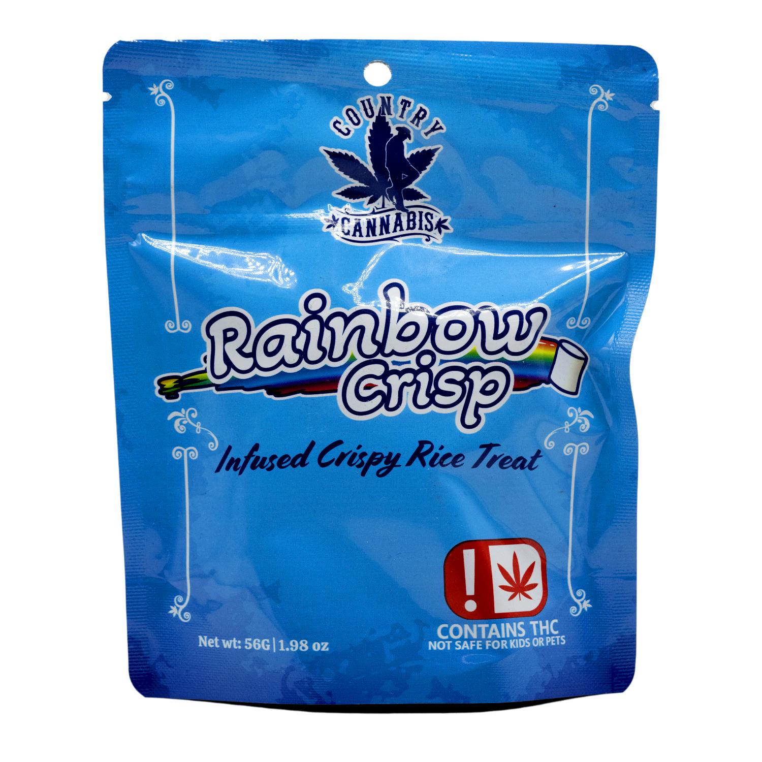 Country Cannabis - Rainbow Crisp - Infused Crispy Rice Treat - 1200mg