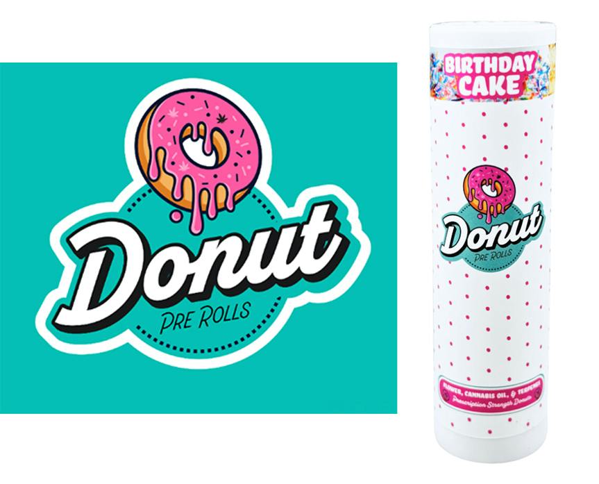 Donut 5pk 1.5g Infused Prerolls - Birthday Cake