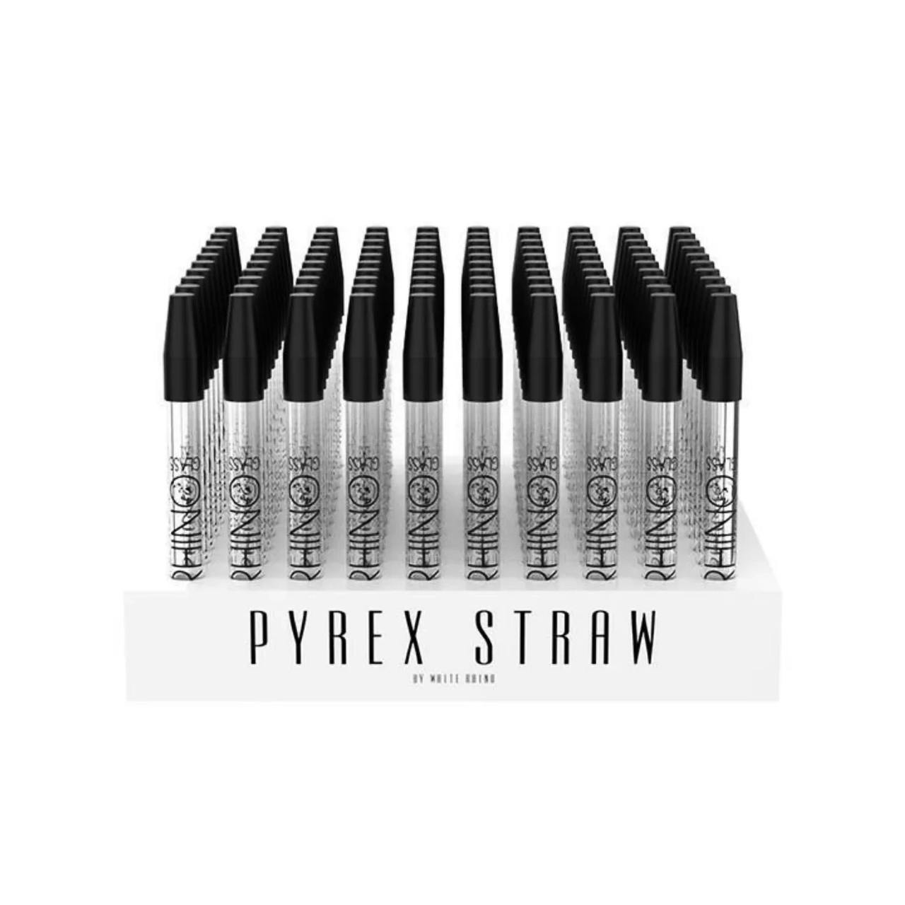 Pyrex White Rhino Glass Straw