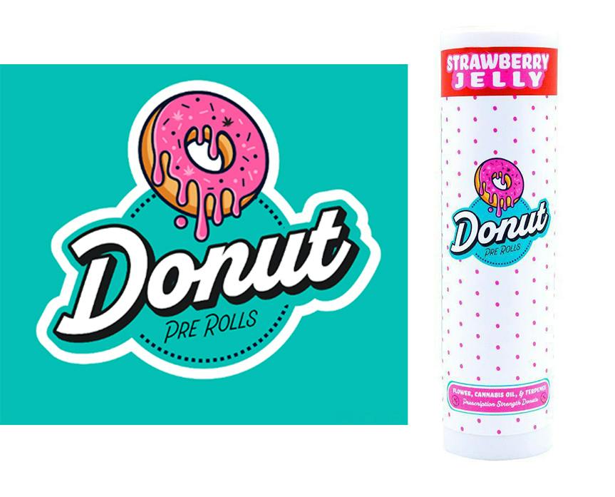 Donut 5pk 1.5g Infused Prerolls - Orange Sweet Roll