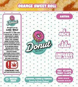 Orange Sweet Roll | Infused Joint | 1.5g by Donut
