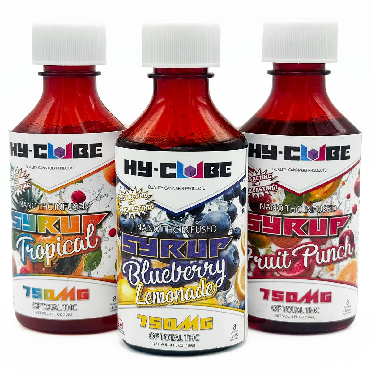 Hy-Cube High THC Nano Infused Syrup - Grape