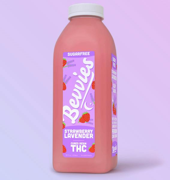 Bevvies | Strawberry Lavender | Cured Resin