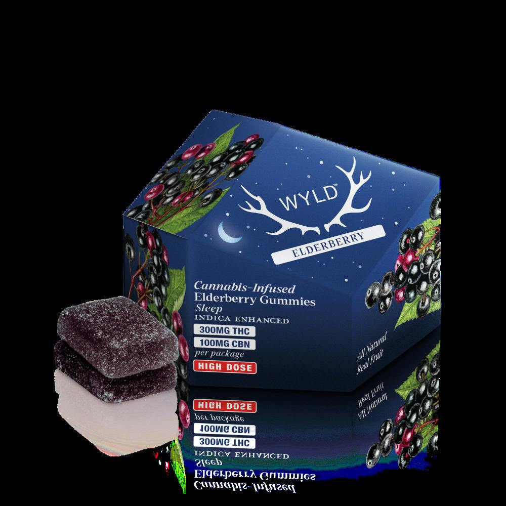 WYLD | Gummies | Elderberry | 3:1 THC:CBN