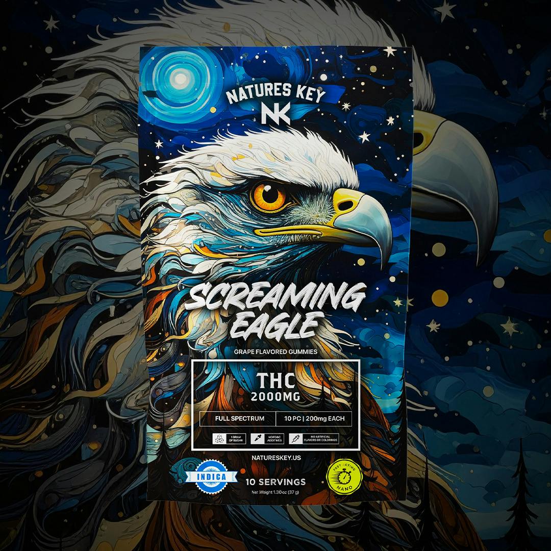 Nature's Key | Gummies | Screaming Eagle | Grape | Indica