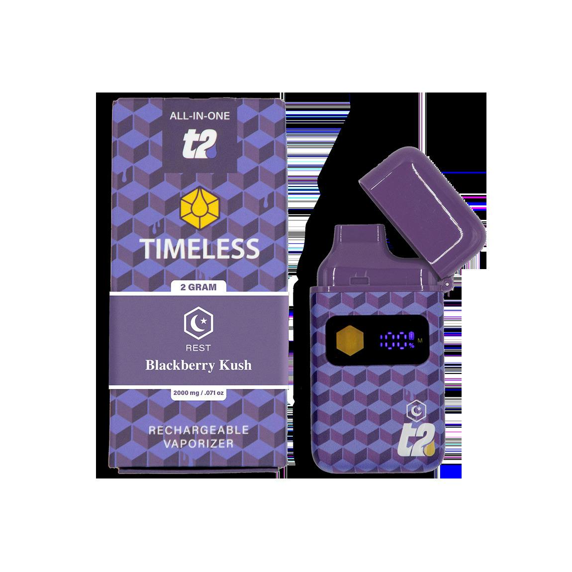 Blackberry Kush | NOIR T2 Disposable | 2g by Timeless Vapes