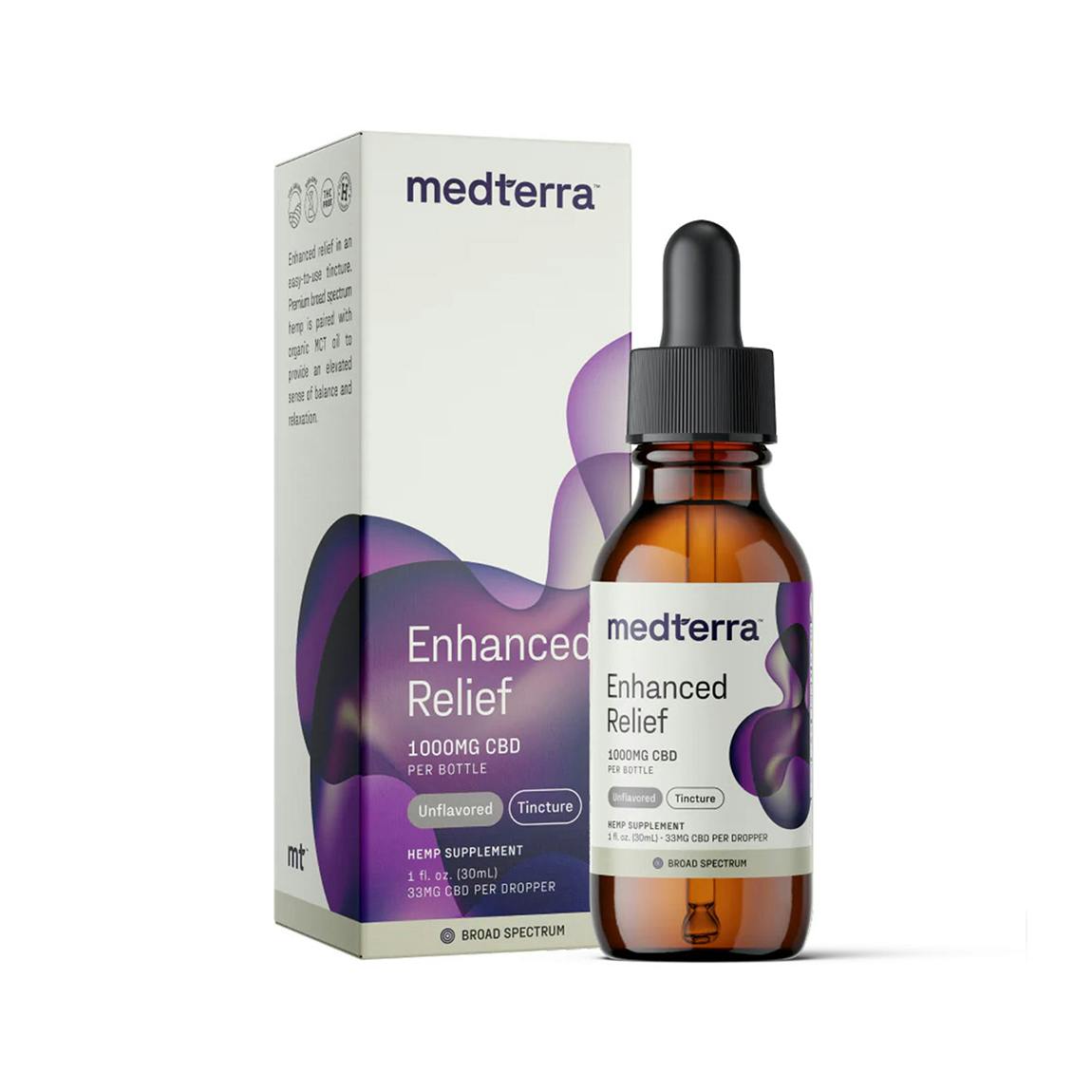 Medterra | CBD Tincture | Enhanced Relief | Unflavored
