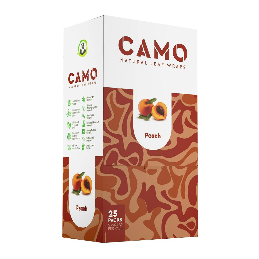 CAMO | Wraps | Peach | 5 Pack
