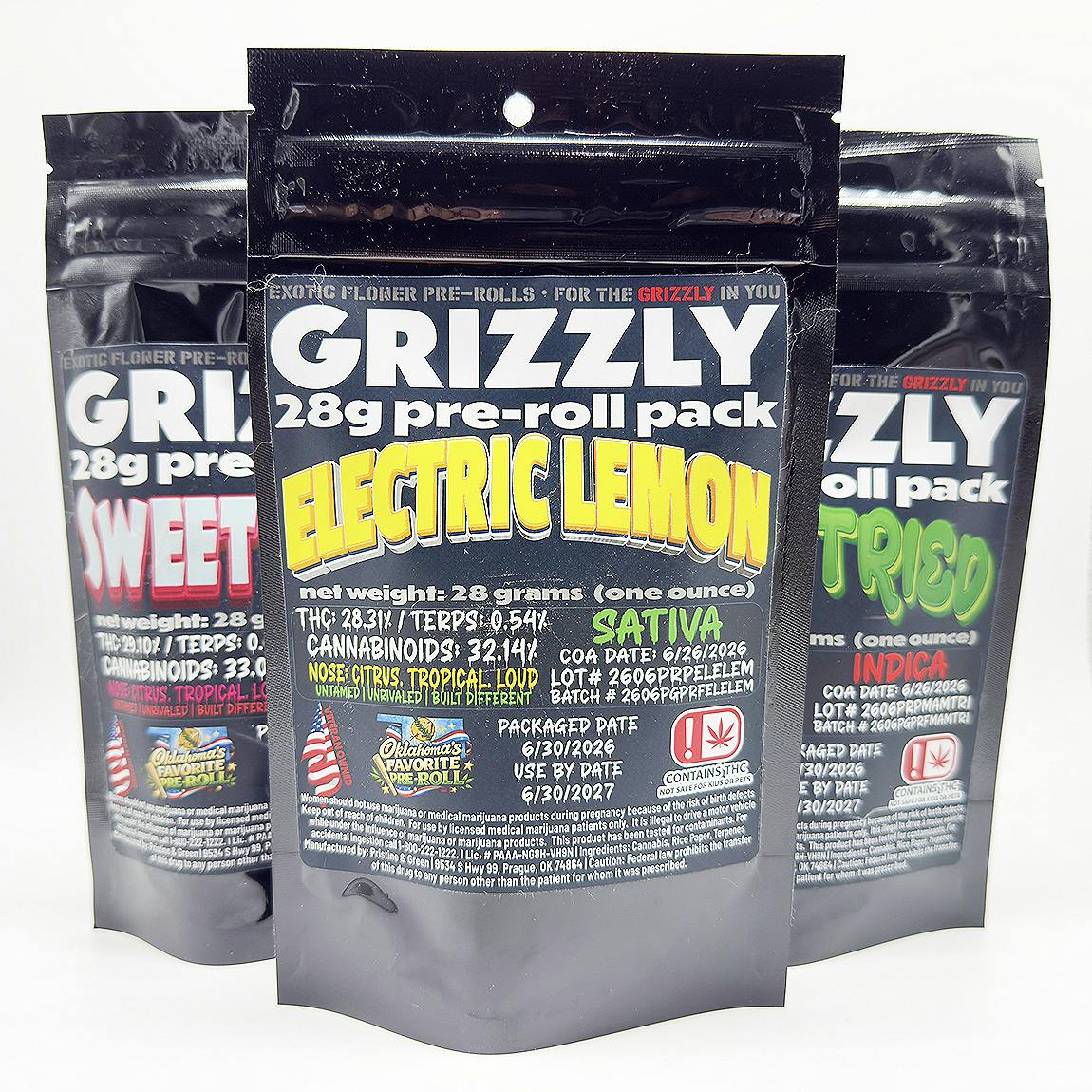 Grizzly | Infused Pre-Roll Pack | Double Cup