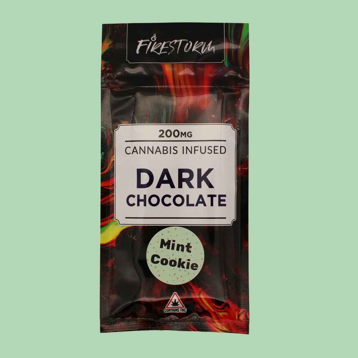 Firestorm | Mint Cookie Dark Chocolate | Chocolate Bar | (200mg)