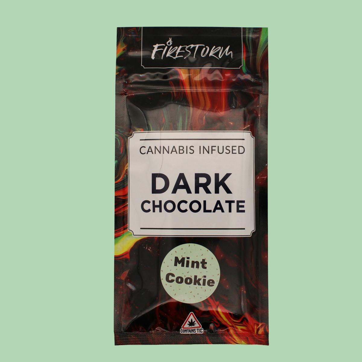 Firestorm | Mint Cookie Dark Chocolate | Chocolate Bar | (100mg) | Chocolat