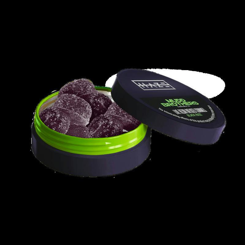 Haze X Mudd Brothers Black Razz (H) Live Resin Gummies 10mg 10pk