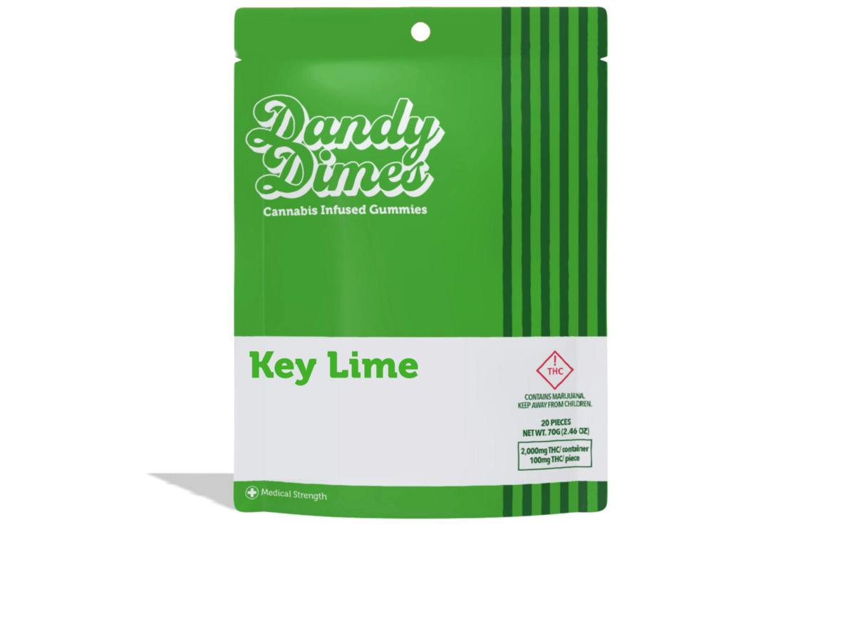 Dandy Dimes Key Lime Gummies - 2000mg (S)