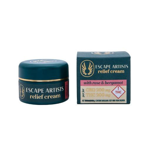Escape Artists Relief Cream 1:1 - Rose & Bergamot (300mg) - REC