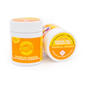 Robhots Tropical Sunrise THC+CBC Sativa Gummies