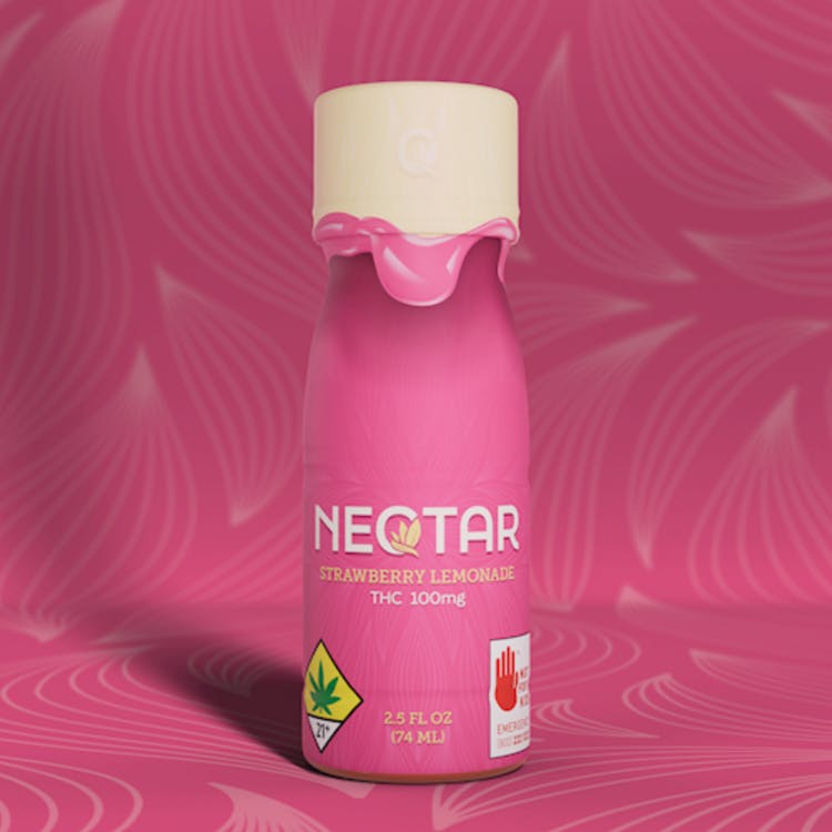 Neqtar | Strawberry Lemonade THC Shot | 100mg at The Bake Shop (Union Gap)
