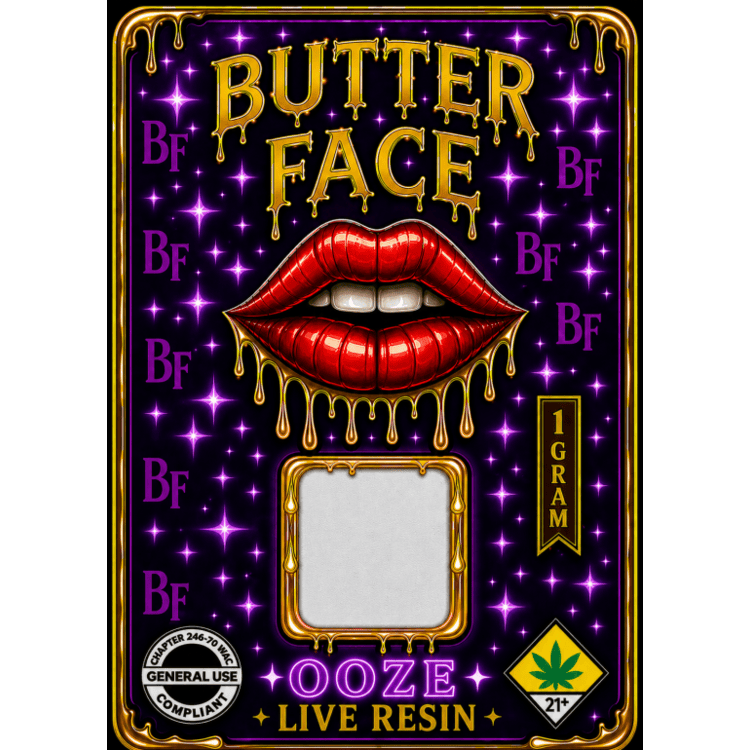 Butter Face | Ooze Live Resin | 1g at The Bake Shop (Union Gap)