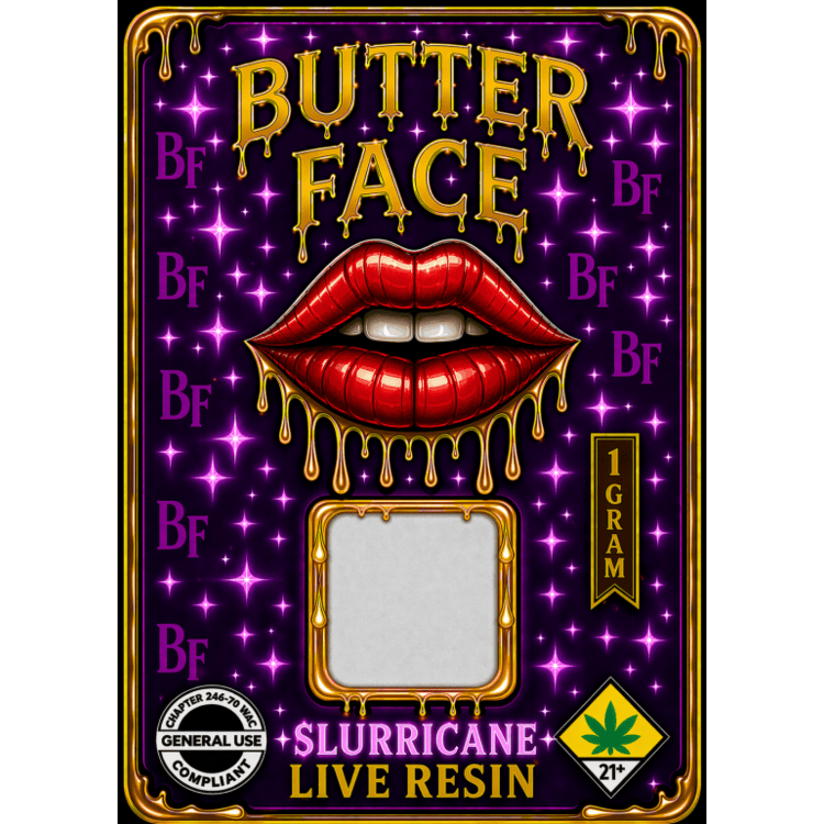 Butter Face | Slurricane Live Resin | 1g at The Bake Shop (Union Gap)