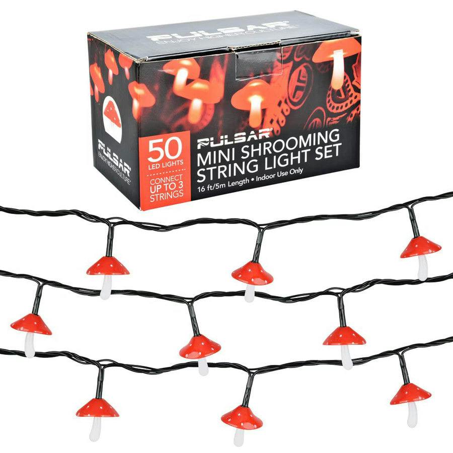 Mini Shrooming LED String Light Set - 50 Lights