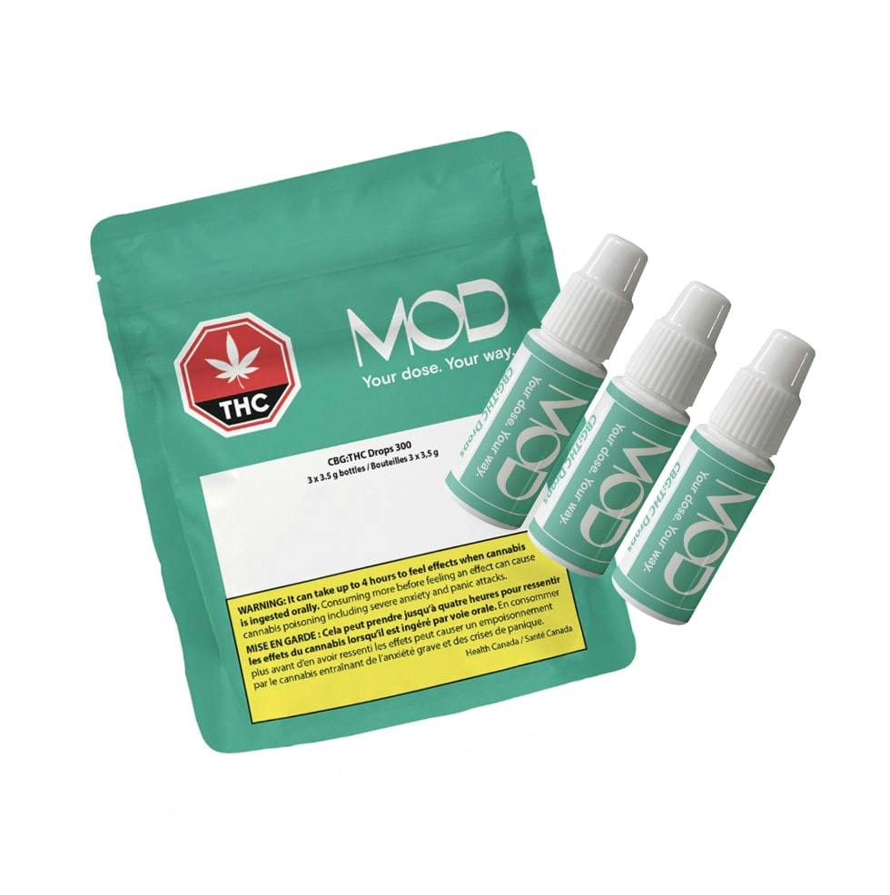 CBG:THC Soluble Drops 300 9ml Oils by MOD