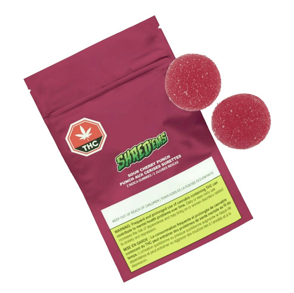 Sour Cherry Punch Gummies 2 Pack by SHRED EMS