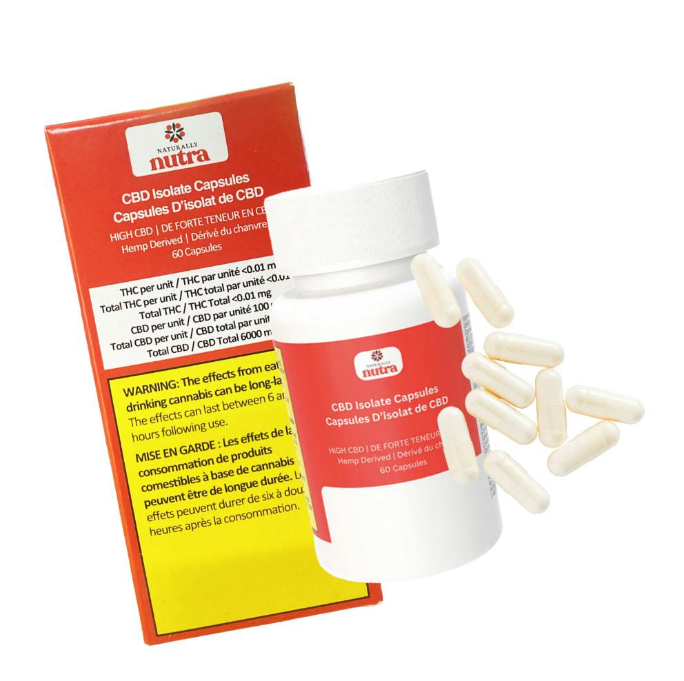 CBD Isolate Capsules x60 by Naturally Nutra