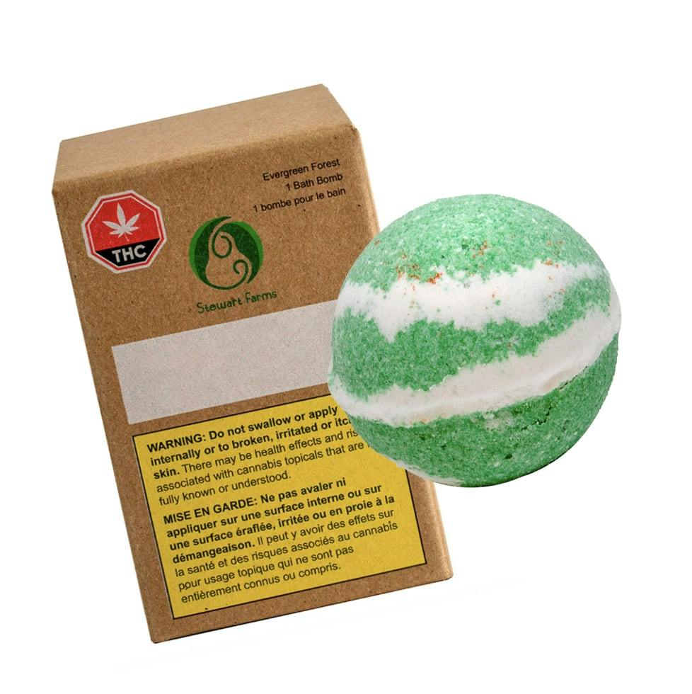 Evergreen Forest CBD Bath Bomb 130g by Stewart Farms