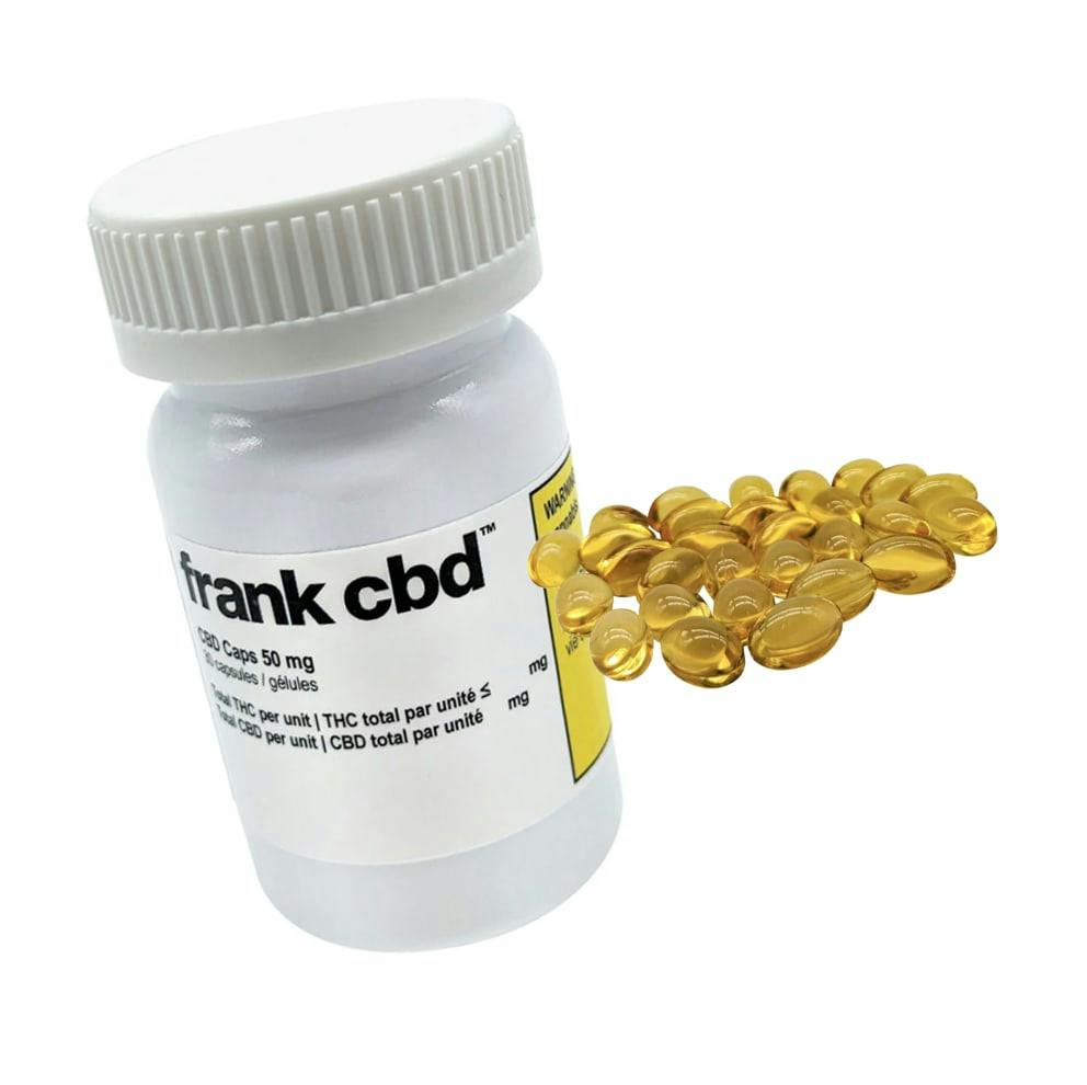 CBD Caps 50mg x 30 caps Capsules by frank cbd