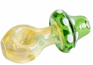 3.75" Green Mushroom Pipe