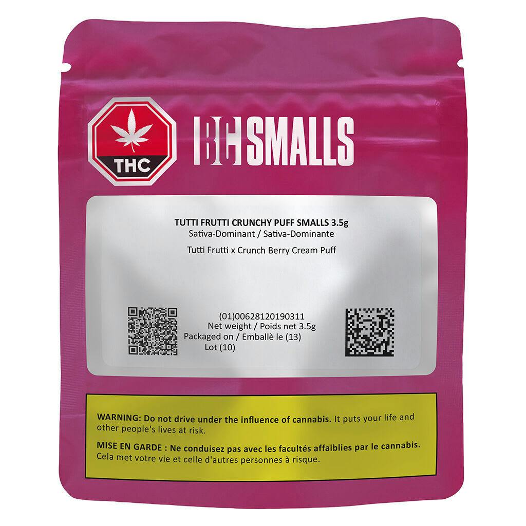 Tutti Frutti Crunchy Puff Smalls 3.5g Dried Flower by BC Smalls