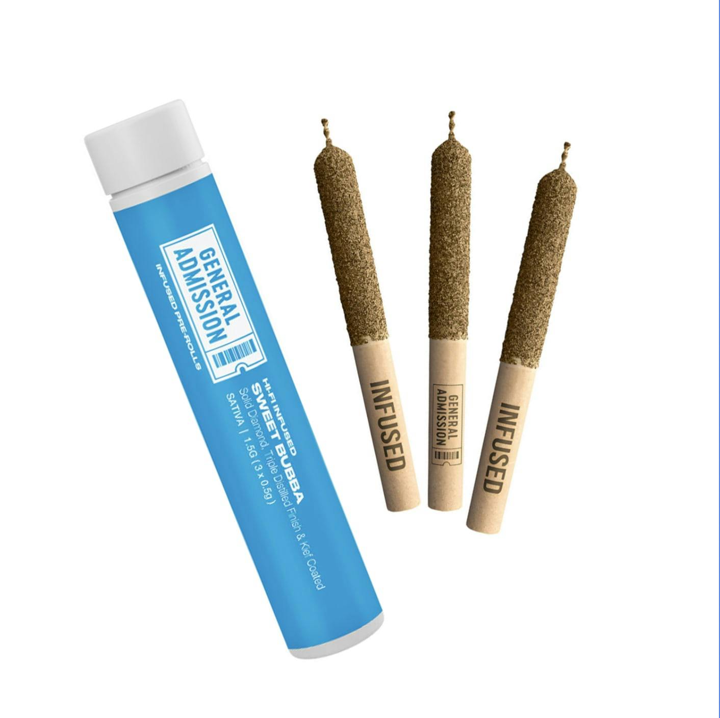 Sweet Bubba Hi-Fi Infused Pre-Rolls 3x0.5g by General Admission