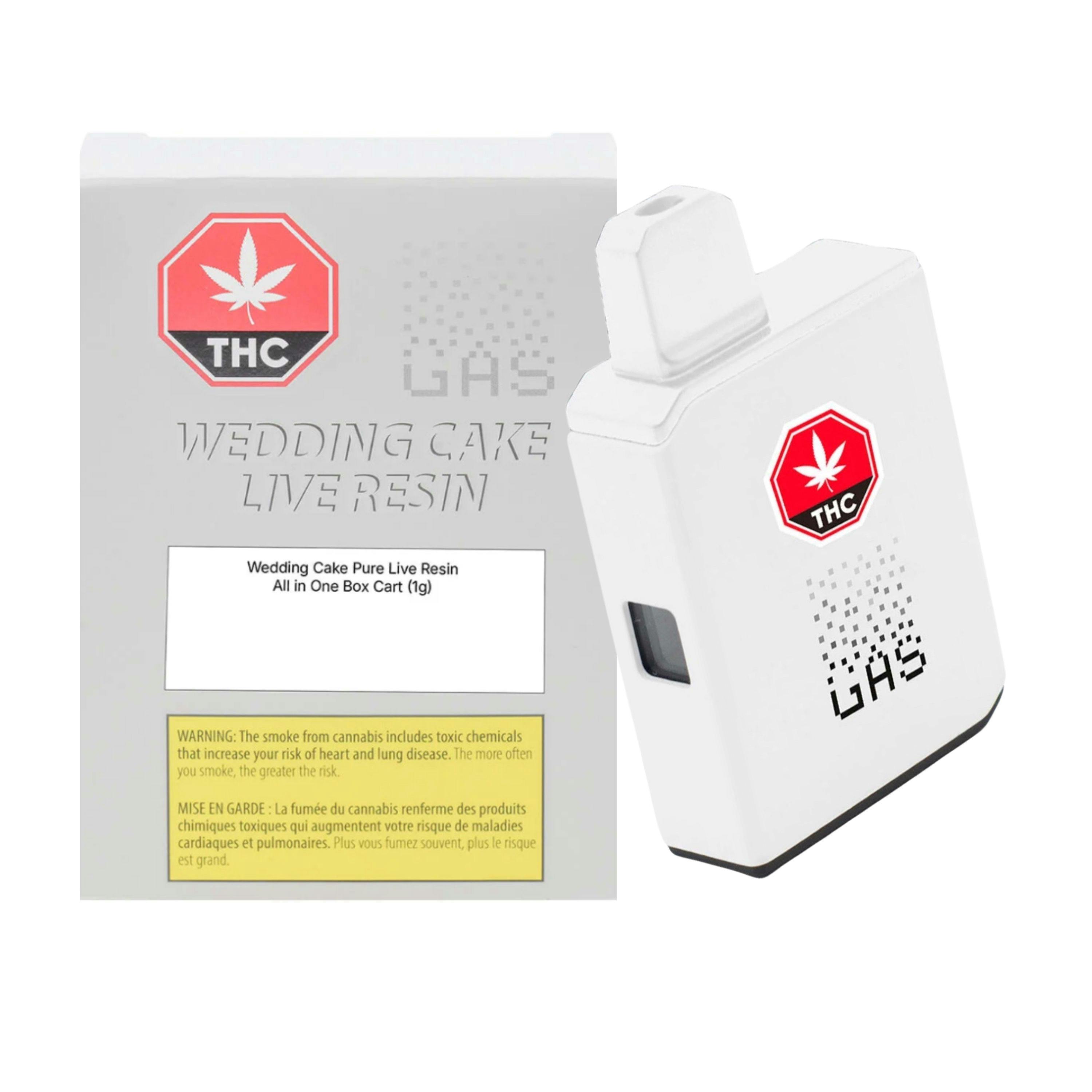 Wedding Cake Pure Live Resin All in One 1g Disposable Vape [(GAS)]