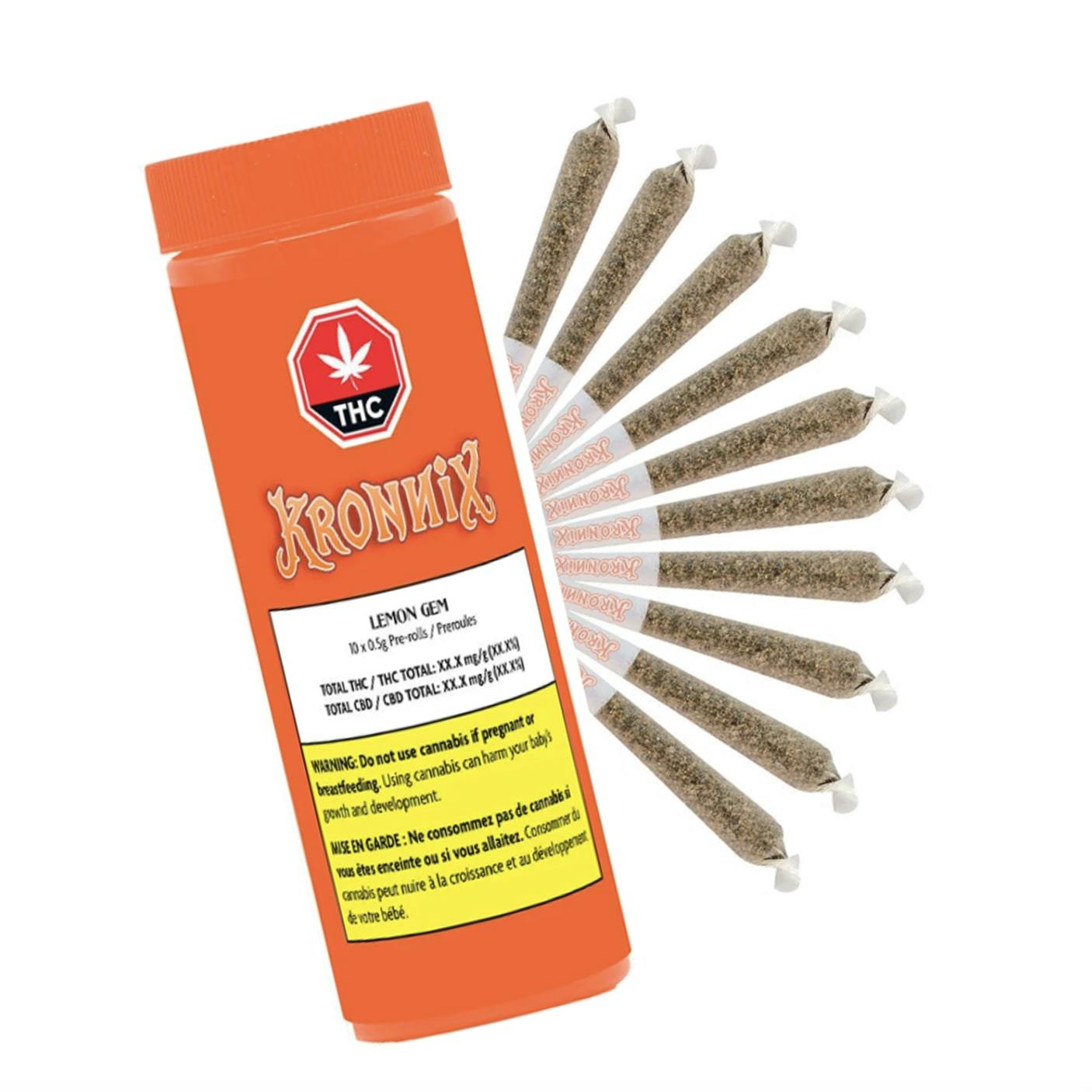 Lemon Gem Pre-Rolls 10x0.5g [Kronnix]