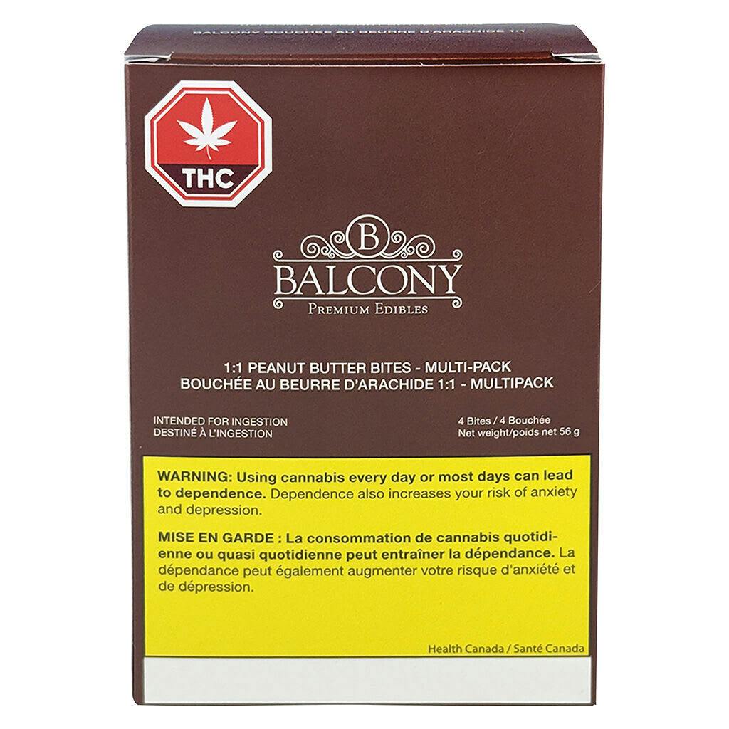 1:1 Balanced Peanut Butter Bites Multi-Pack 4x1 [Balcony]