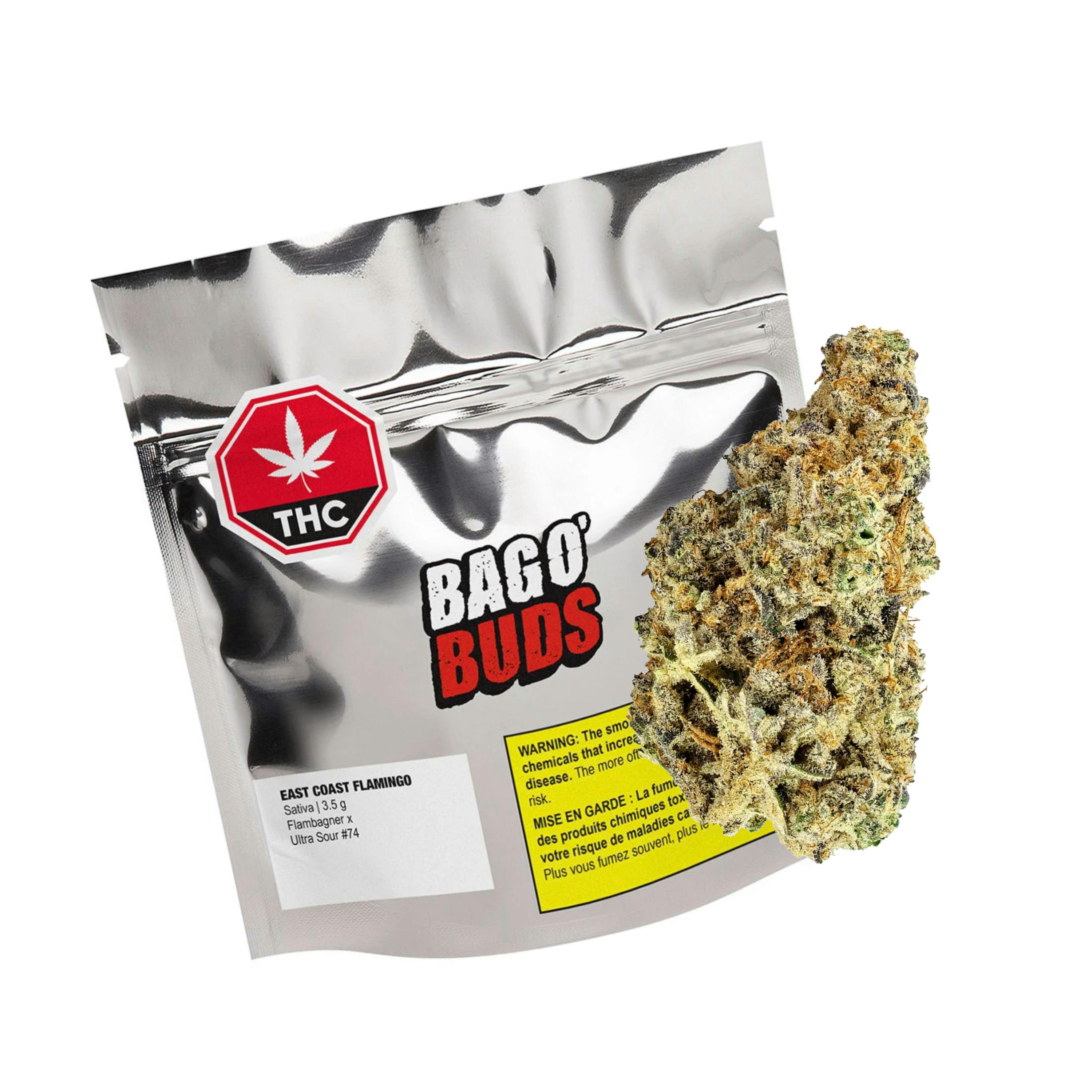 East Coast Flamingo 3.5g Dried Flower by Big Bag O Buds